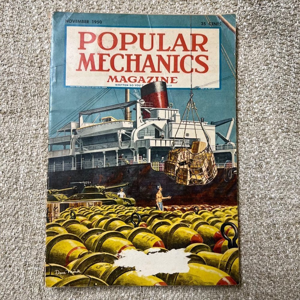 Vintage Popular Mechanics Magazine November 1950 Rare
